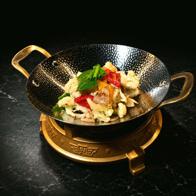 Fruits de mer sautés à l'œuf
