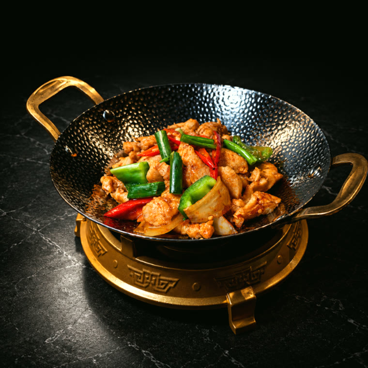 Poulet sauté aux poivrons