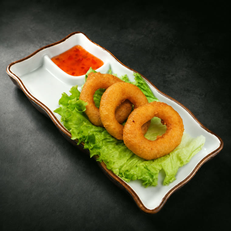 Rondelles d'oignon frites