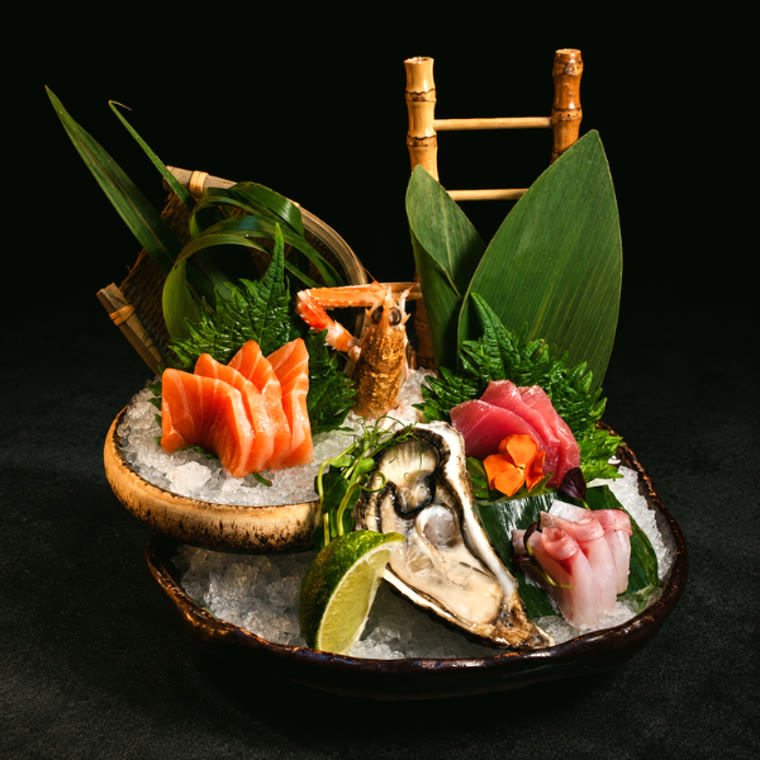 Plateau de sashimis assortis
