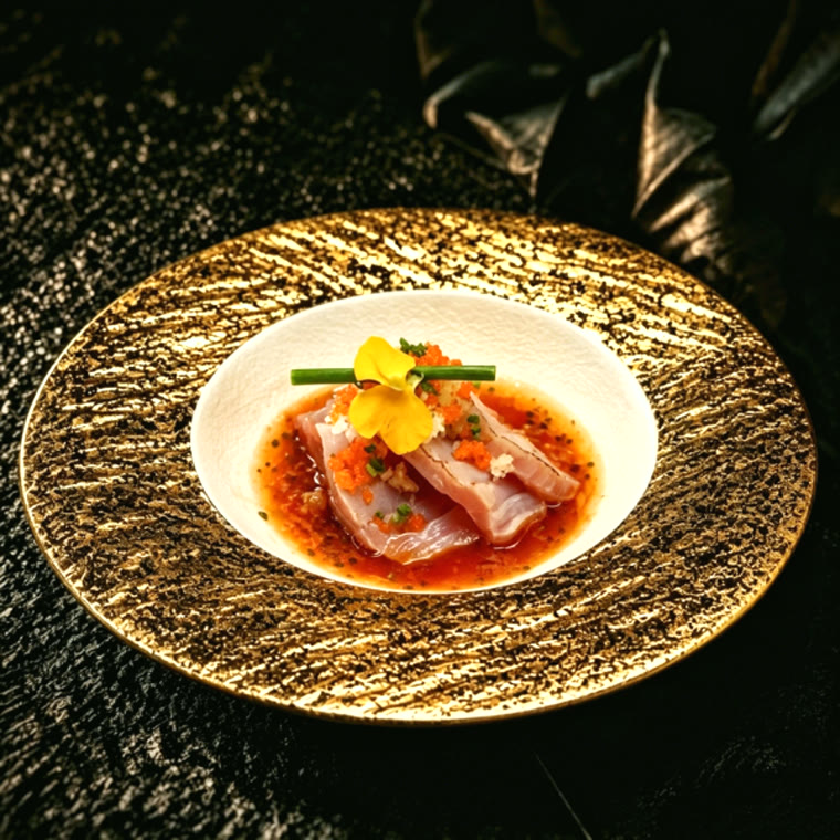 Sashimi de daurade au ponzu