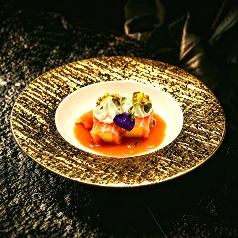 Tartare de saumon, avocat