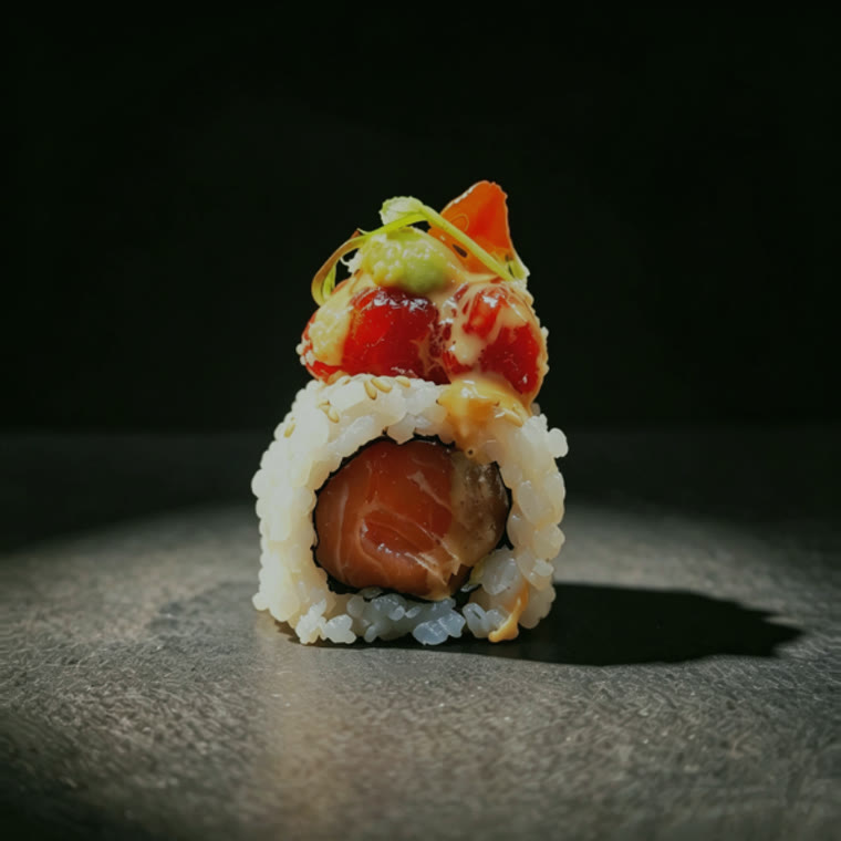 Maki saumon tempura & tartare de thon