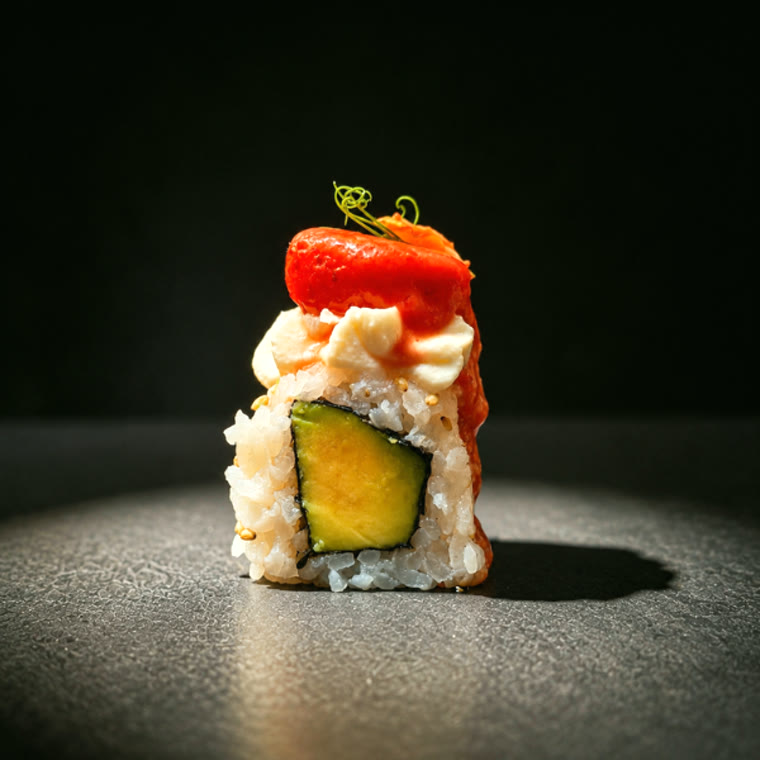 Maki avocat, poivron & mayo
