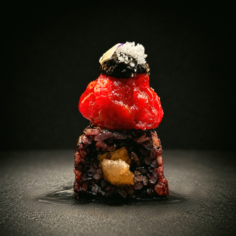 Maki riz noir, tempura & thon rouge