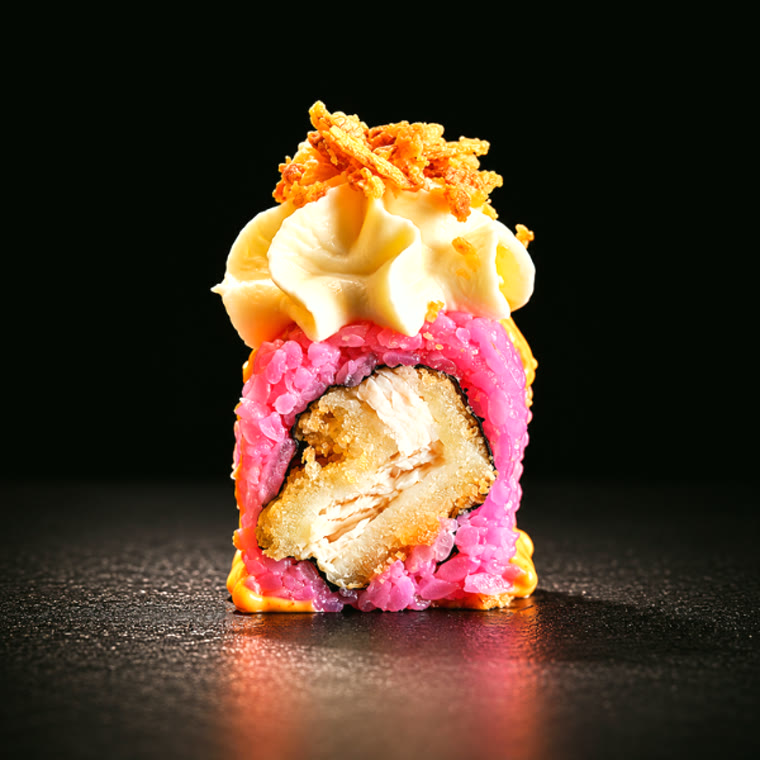 Maki soja rose, tempura & mayo